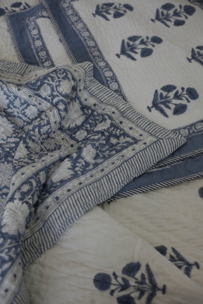 Authentic Handblock Print Bedding Set - Hand Stamped Dreams